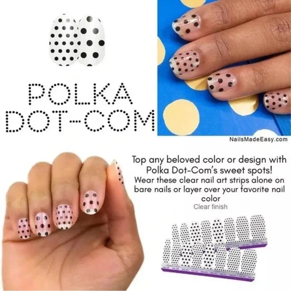 New Color Street Nail Polish Strips • Polka Dot Com Overlay - Picture 3 of 4